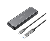 Orico M.2 NVME USB-A USB-C 3.2 10Gb/s - szara ORICO-DDM2-C3-G2-BK-BP-HU - 1343415 - zdjęcie 1